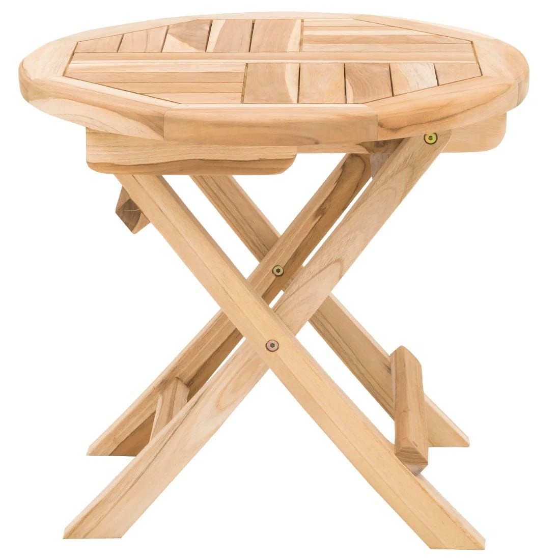 OUTLIV. Portland Balkonklapptisch Ø50cm Teak Teak Natur