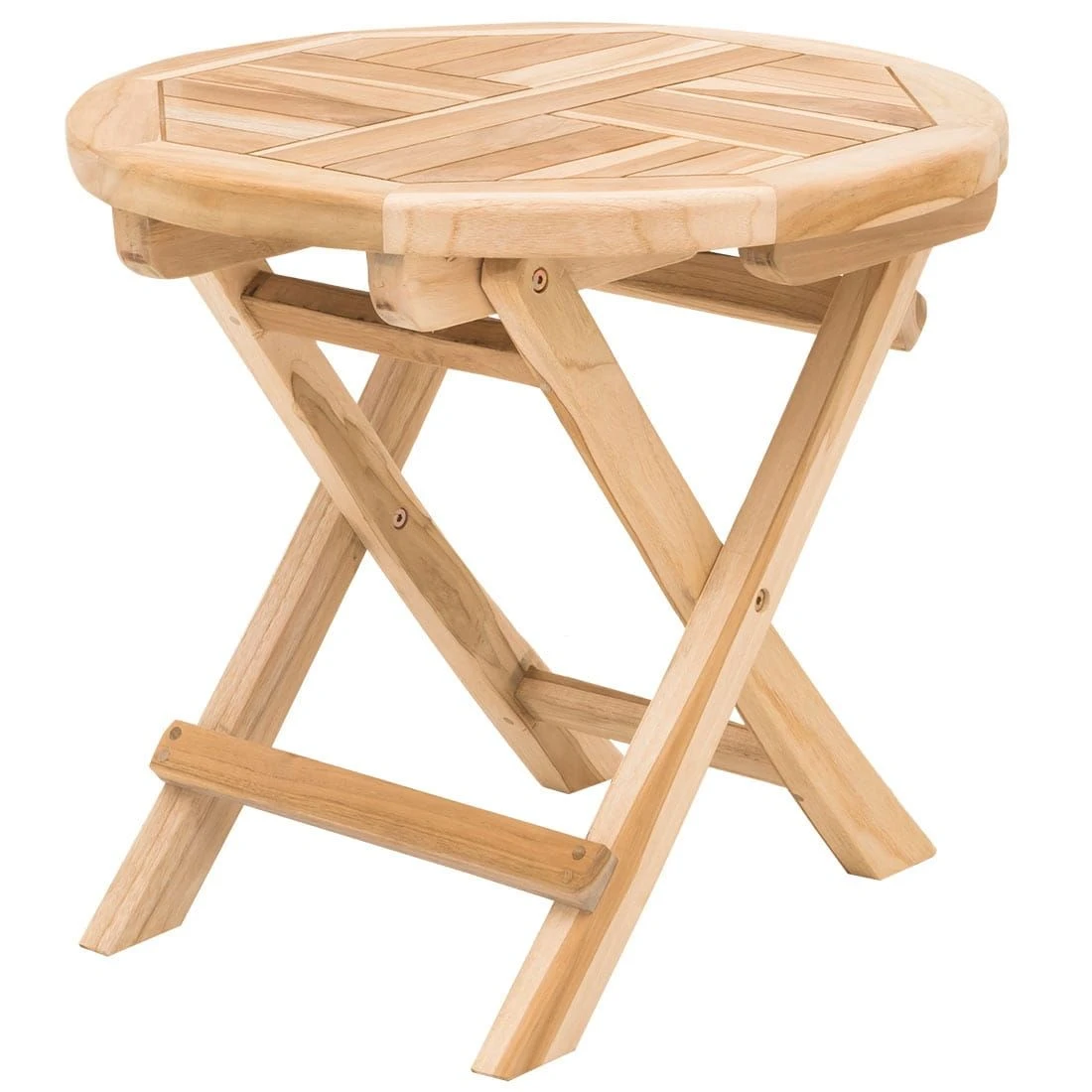 OUTLIV. Portland Balkonklapptisch Ø50cm Teak Teak Natur