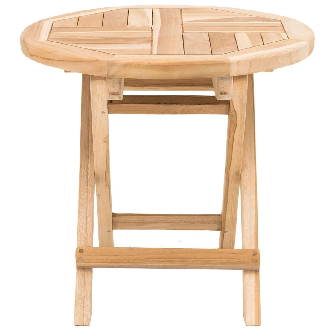 OUTLIV. Portland Balkonklapptisch Ø50cm Teak Teak Natur