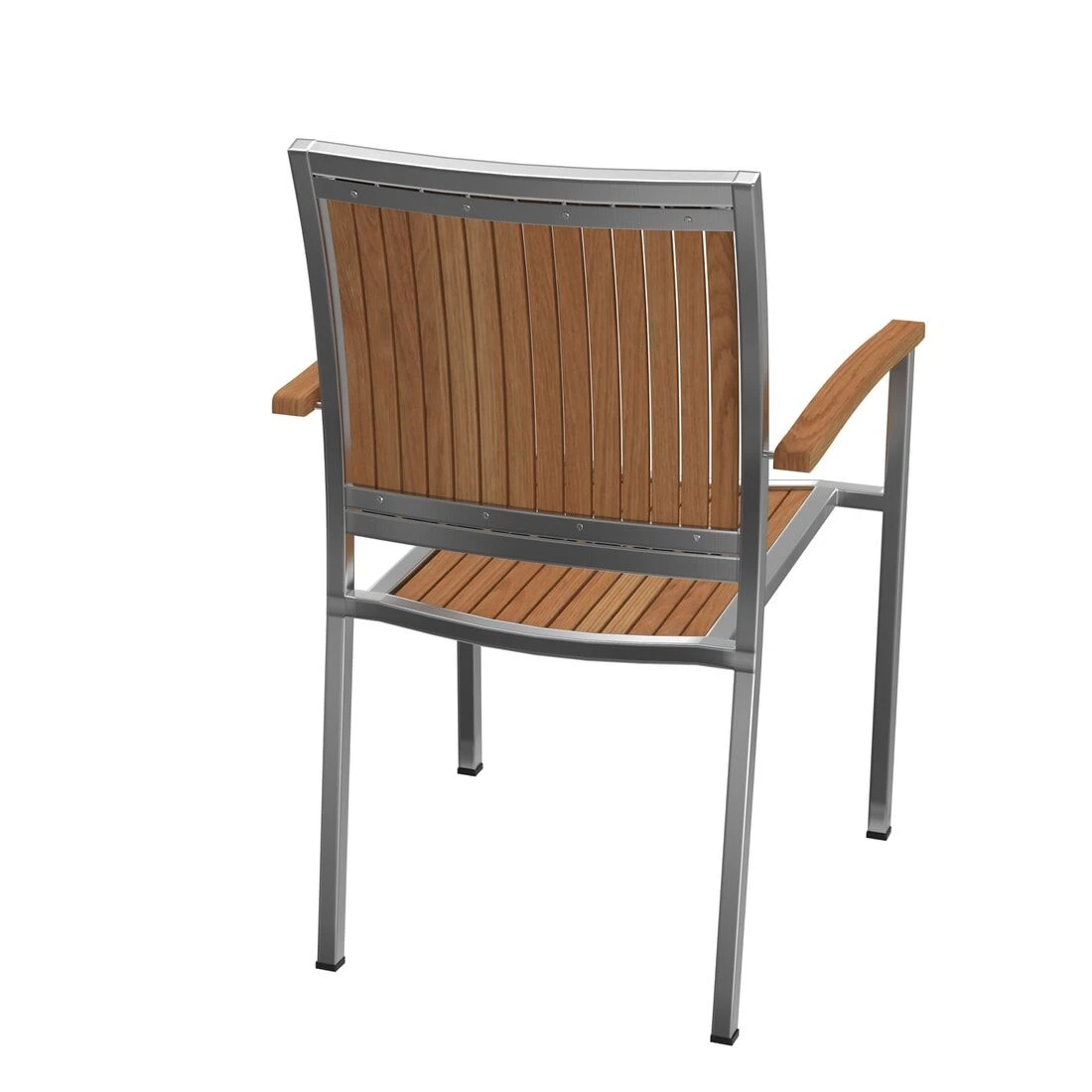 OUTLIV. Pasadena Stapelsessel Edelstahl/Teak Teak Natur