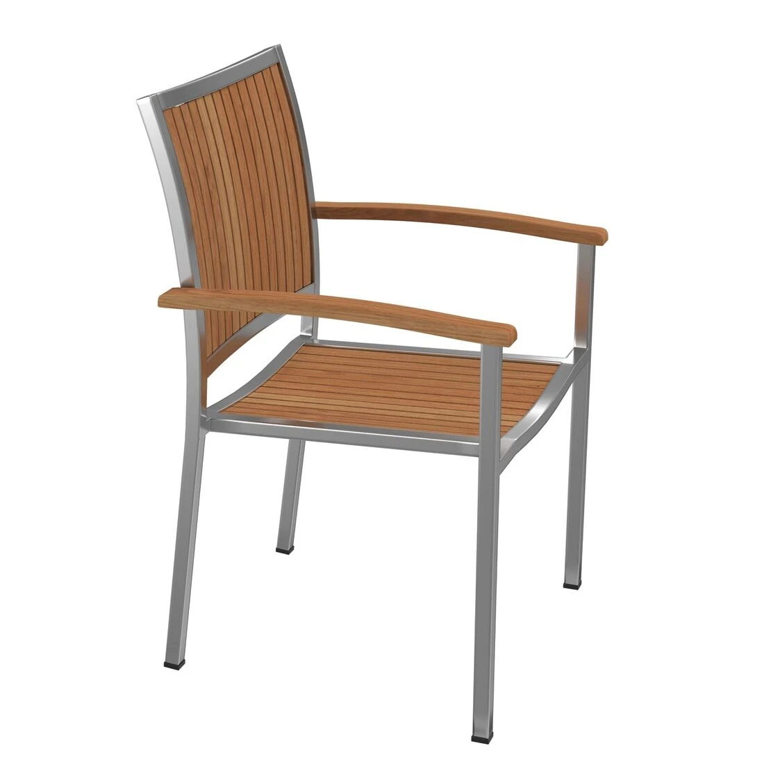 OUTLIV. Pasadena Stapelsessel Edelstahl/Teak Teak Natur