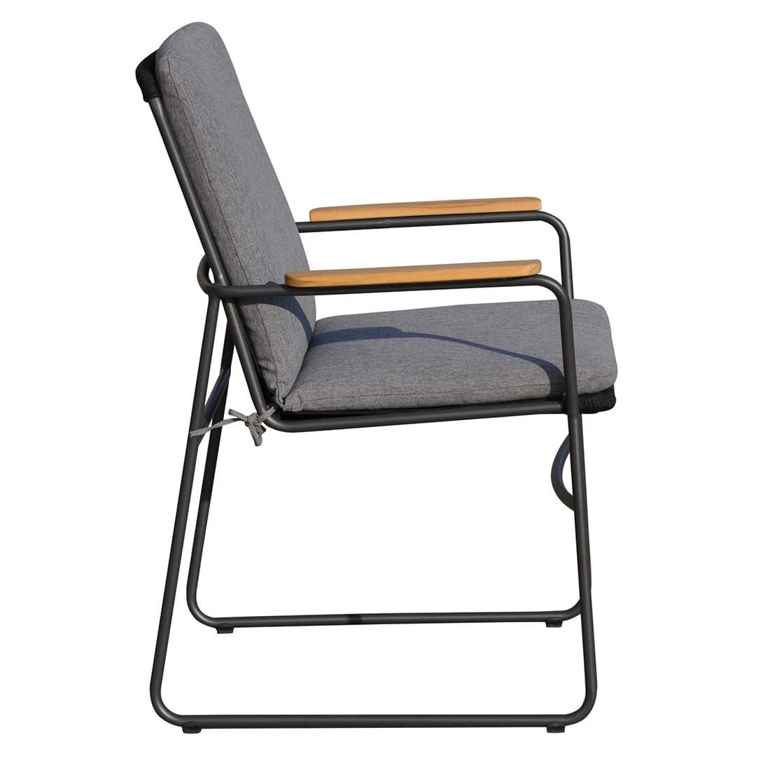 OUTLIV. Maranello Gartensessel Stahl/Rope/Olefin Schwarz/Grau