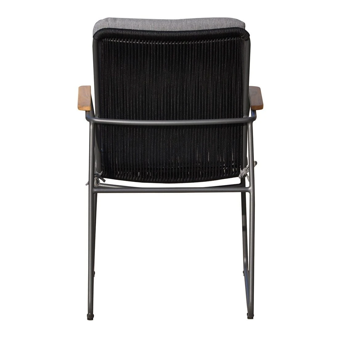 OUTLIV. Maranello Gartensessel Stahl/Rope/Olefin Schwarz/Grau