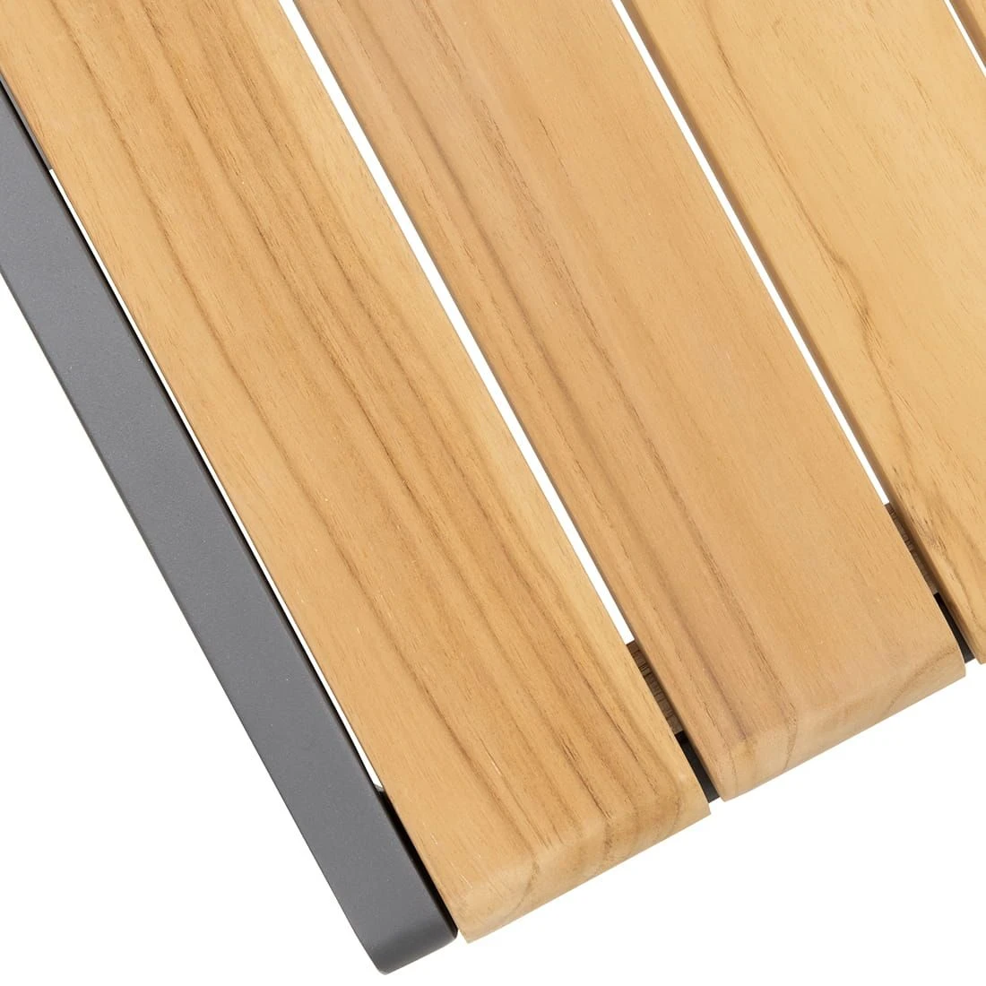 OUTLIV. Oviedo Gartenmöbelset 8-teilig Stapelsessel mit OUTLIV. Tisch 200x100 cm Edelstahl/Schwarz-Silber