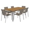 OUTLIV. Rimini Gartenmöbelset 7-tlg. Tisch 200x100cm Edelstahl/Taupe
