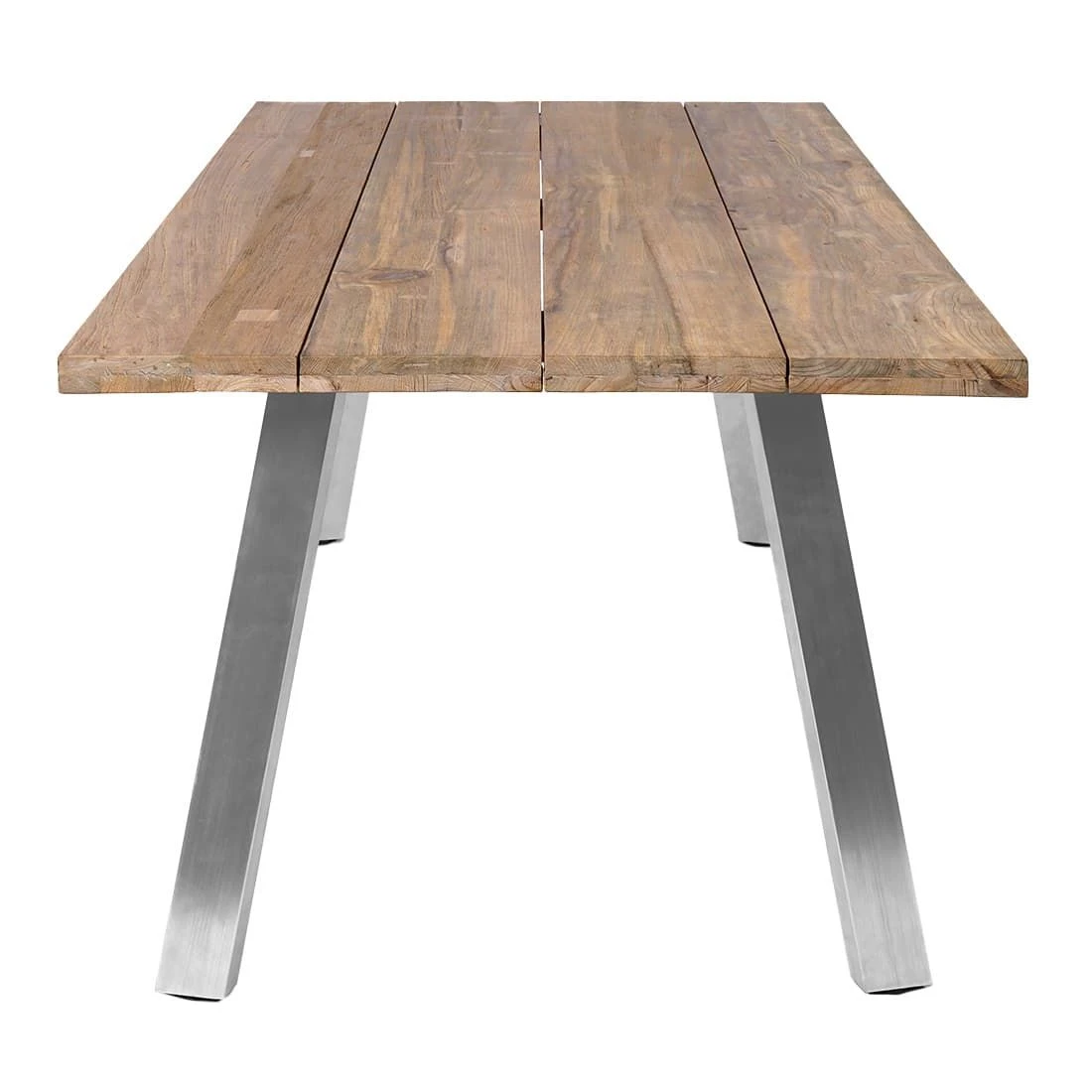 OUTLIV. Gartentisch 200x100 cm Edelstahl/Teak Recycelt