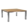 OUTLIV. Rimini Gartentisch 160x160cm Edelstahl/Teak Edelstahl/Teak Recycelt