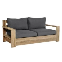 OUTLIV. Castello Gartensofa Teak/Sunproof Natur/Dunkelgrau