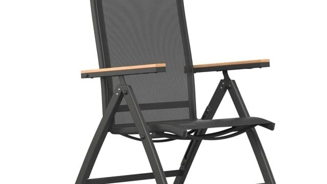 OUTLIV. Kobe Gartenmöbelset 5-tlg.mit Ausziehtisch 150/210x90 cm Anthrazit/Natur