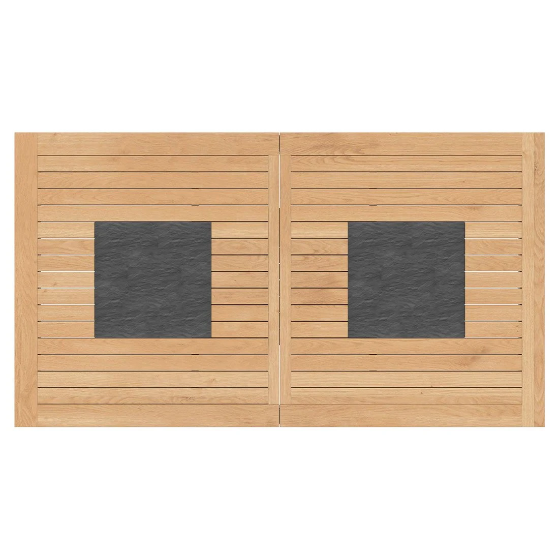 OUTLIV. Davos Ausziehtisch 180/240x100 cm Aluminium/Teak Anthrazit