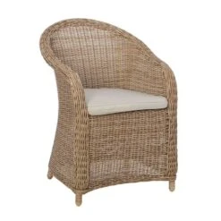 OUTLIV. Coventry Diningsessel Aluminium/Geflecht Natur/Taupe