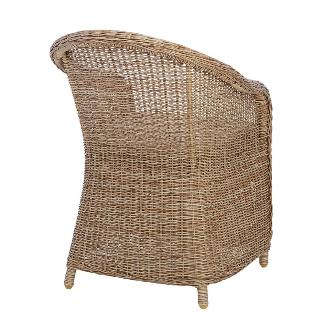 OUTLIV. Coventry Diningsessel Aluminium/Geflecht Natur/Taupe