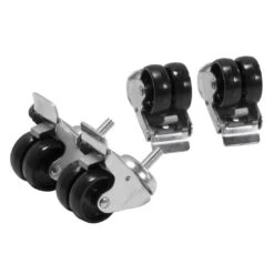 OUTLIV. Doppelrollen Für Betonsockel 125kg (4er-Set) Grau