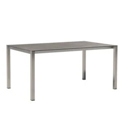 OUTLIV. Ausziehtisch 140/178/210x70cm Edelstahl/Glaskeramik Edelstahl/Dark Grey