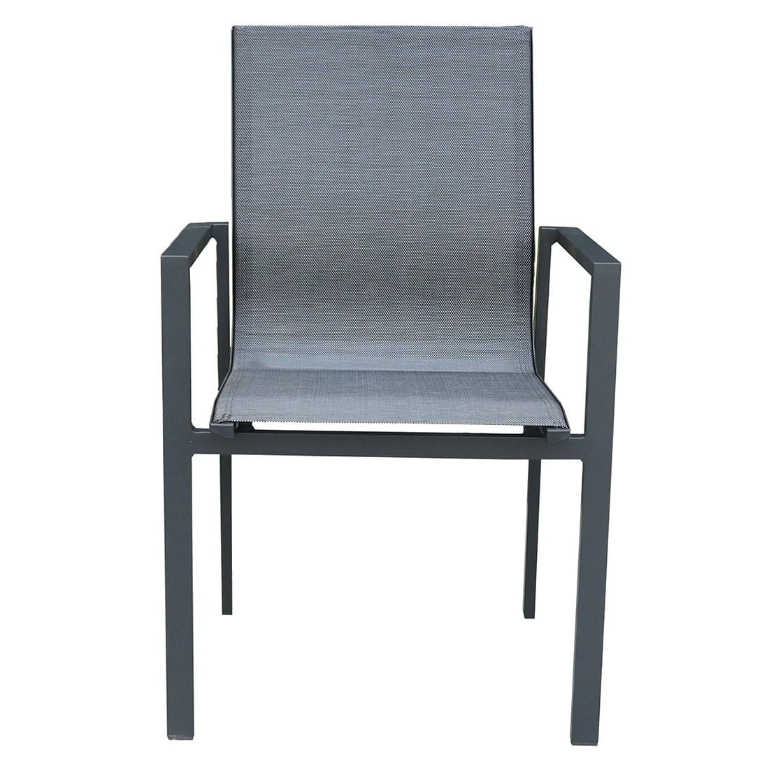 OUTLIV. Atlanta Gartenmöbelset 5-tlg. Tisch 160x90cm Anthrazit/Schwarz-Grau