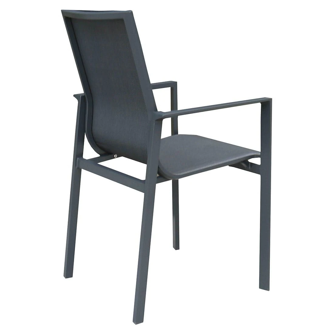 OUTLIV. Atlanta Gartenmöbelset 5-tlg. Tisch 160x90cm Anthrazit/Schwarz-Grau