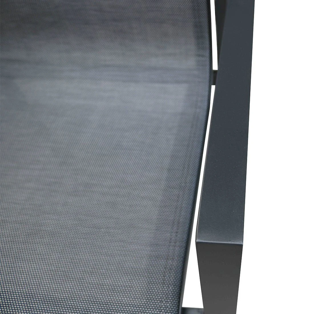 OUTLIV. Atlanta Gartenmöbelset 5-tlg. Tisch 160x90cm Anthrazit/Schwarz-Grau