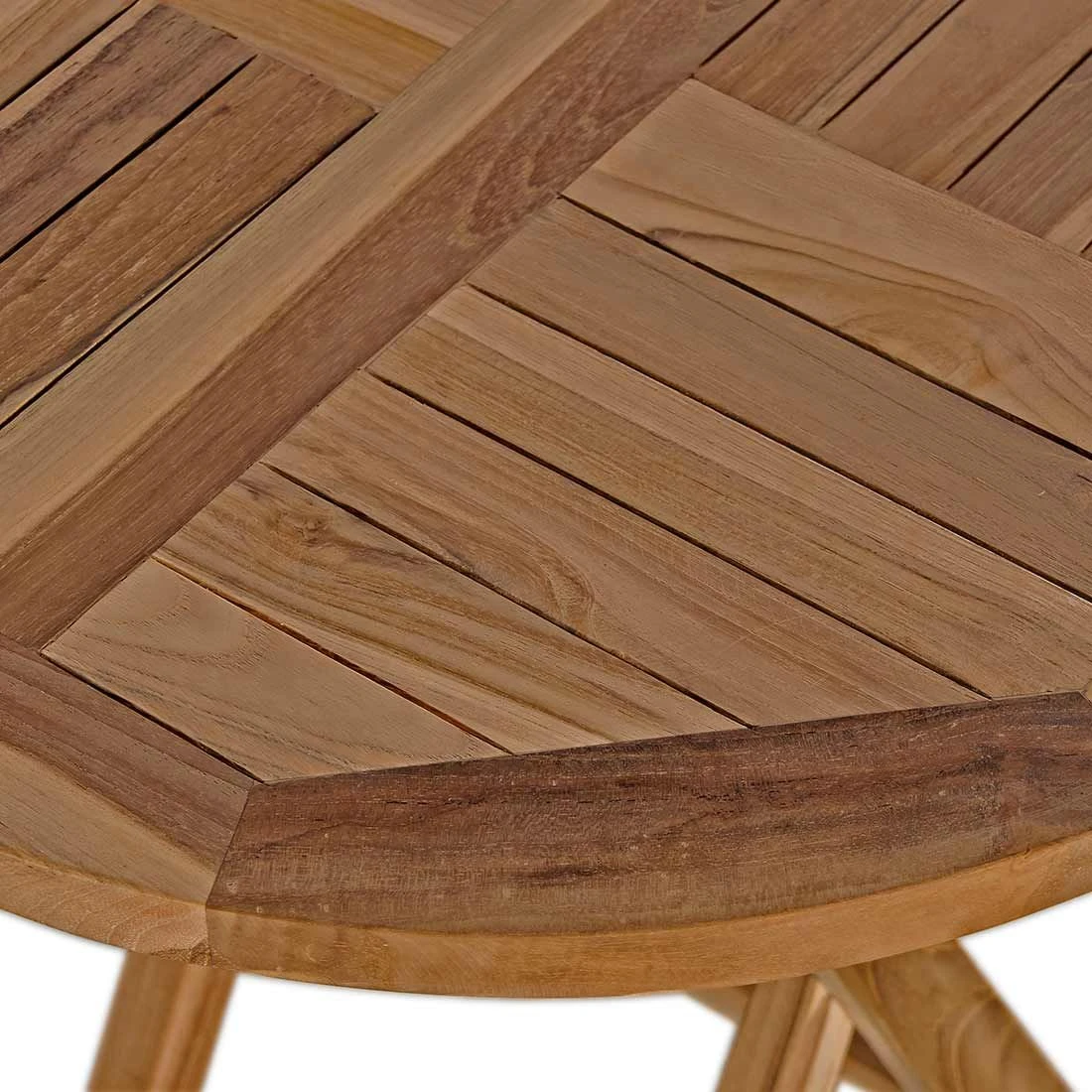 OUTLIV. Beistelltisch Ø50x50cm Teak Natur