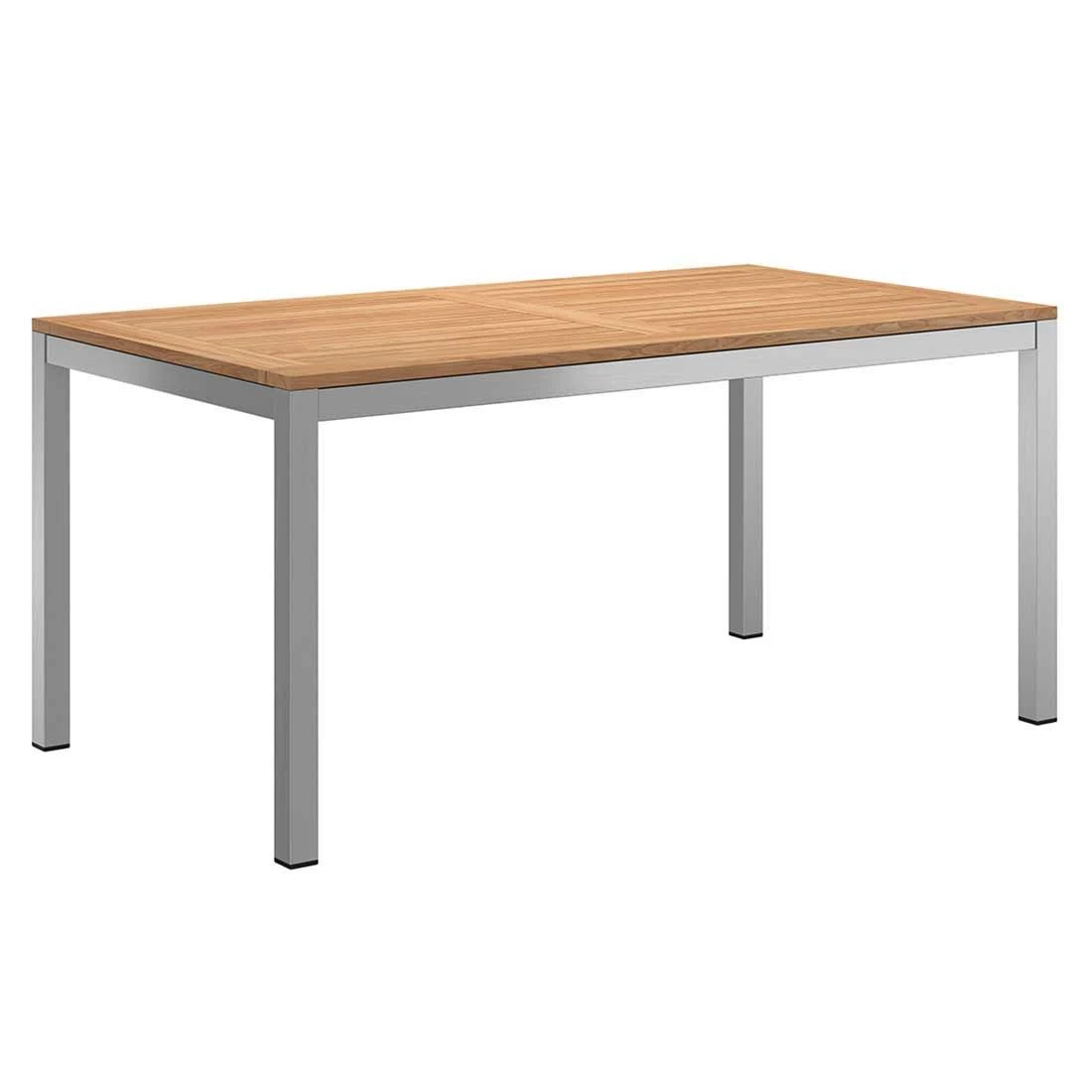 OUTLIV. Tokyo Gartenmöbelset 5-tlg. Tisch 160x90cm Silber/Grau