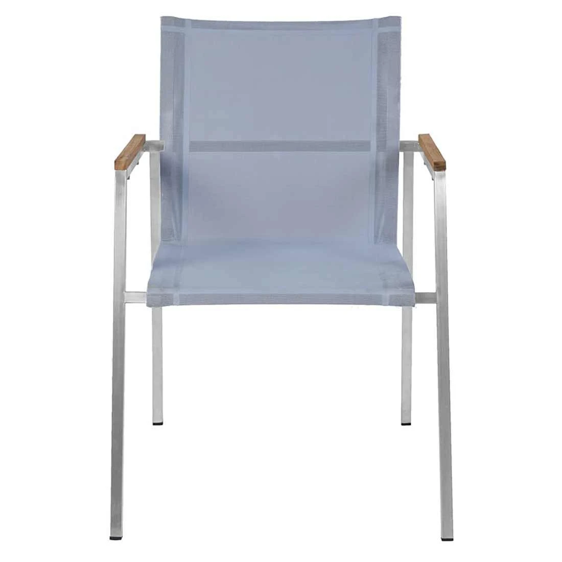 OUTLIV. Tokyo Gartenmöbelset 5-tlg. Tisch 160x90cm Silber/Grau