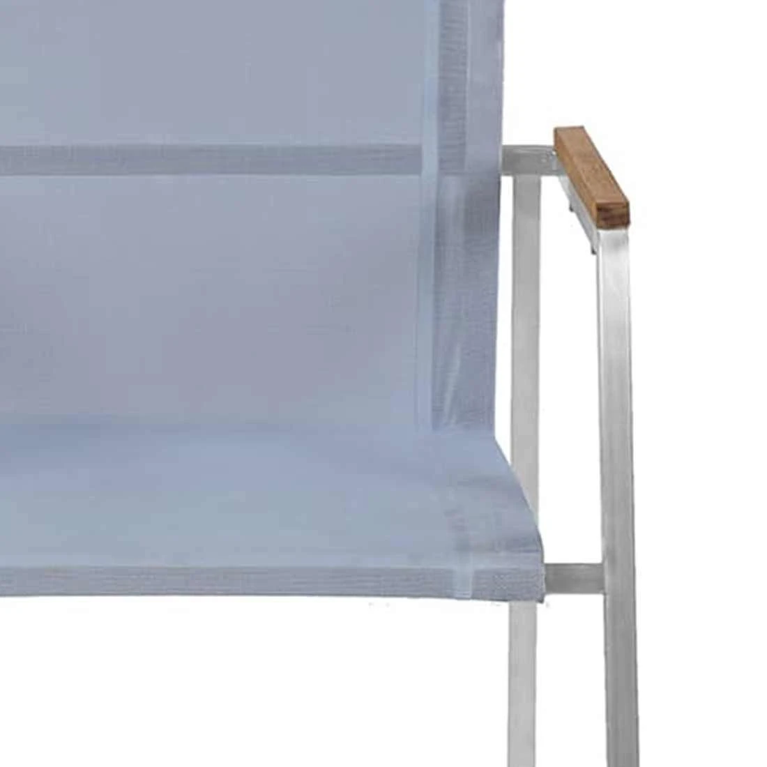 OUTLIV. Tokyo Gartenmöbelset 7-tlg. Tisch 200x100cm Silber/Grau