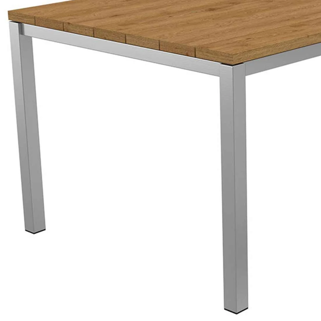 OUTLIV. Tokyo Gartenmöbelset 7-tlg. Tisch 200x100cm Silber/Grau