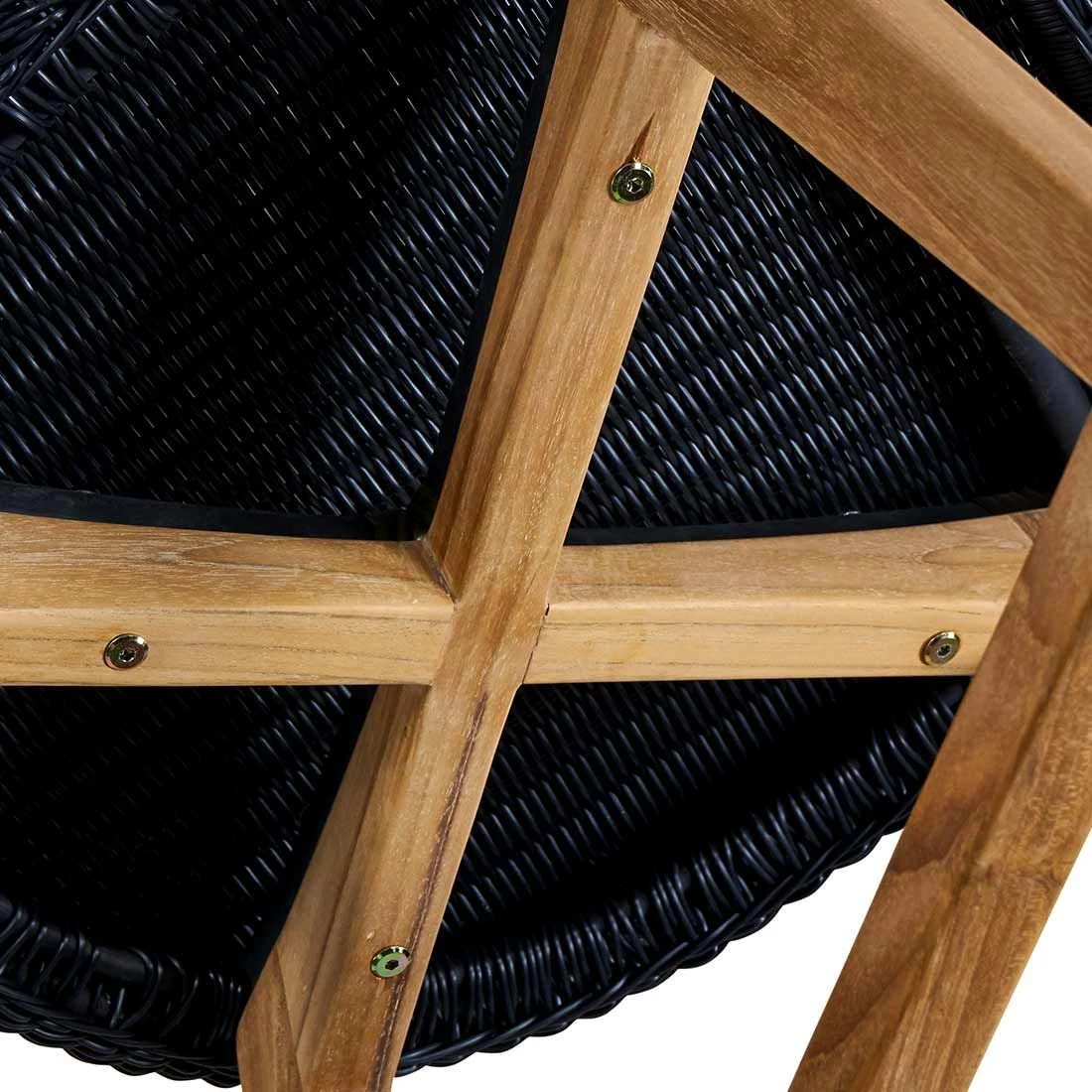 OUTLIV. Clovelly Gartenmöbelset 5-tlg. Tisch 180x90cm Natur/Schwarz