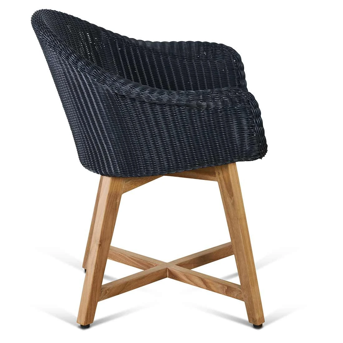 OUTLIV. Clovelly Gartenmöbelset 5-tlg. Tisch 180x90cm Natur/Schwarz