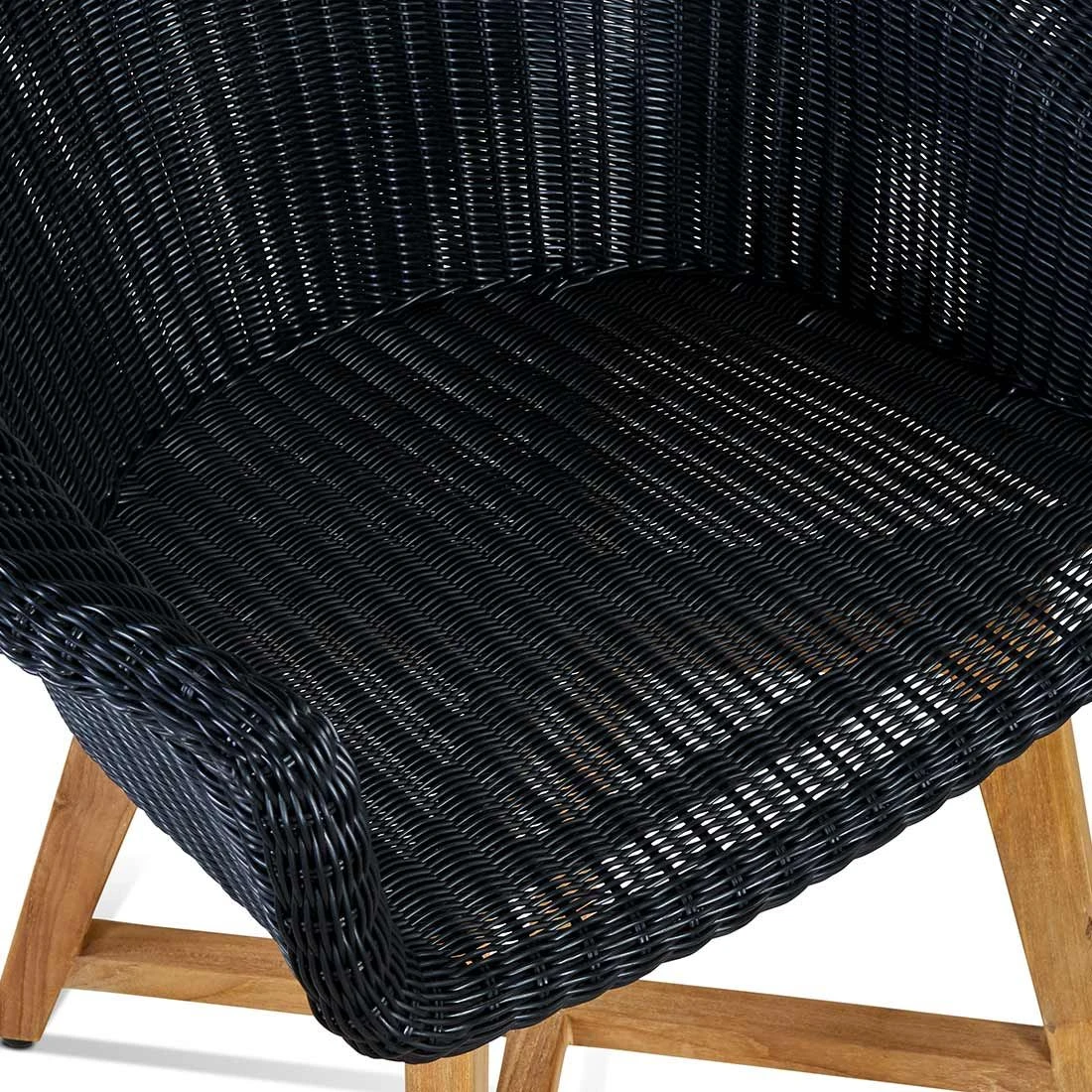 OUTLIV. Clovelly Gartenmöbelset 5-tlg. Tisch 180x90cm Natur/Schwarz