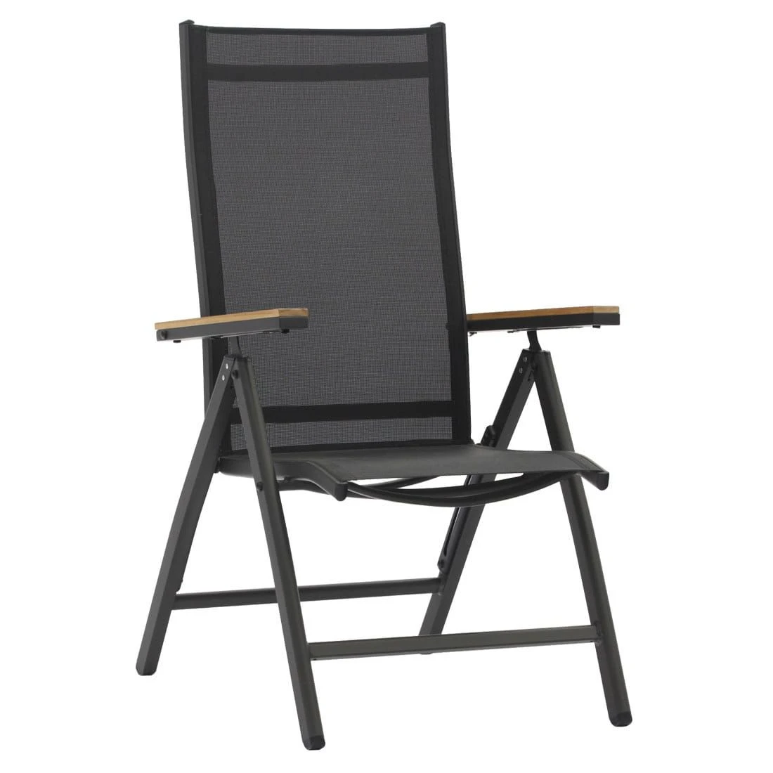 OUTLIV. Kobe Gartenmöbelset 5-tlg.mit Ausziehtisch 150/210x90 cm Anthrazit/Natur