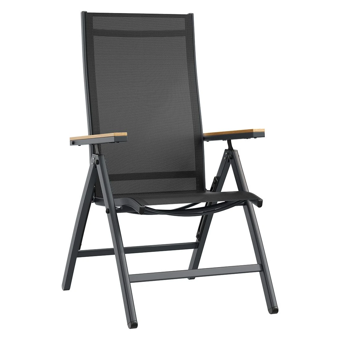 OUTLIV. Kobe Gartenmöbelset 5-tlg. Tisch 160x90cm Anthrazit