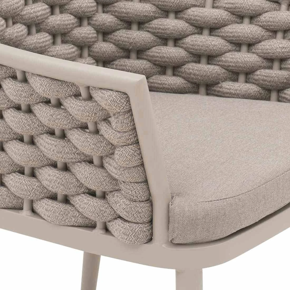 OUTLIV. Leon Gartenmöbelset 7-tlg. Tisch 220x100cm Grau/Beige