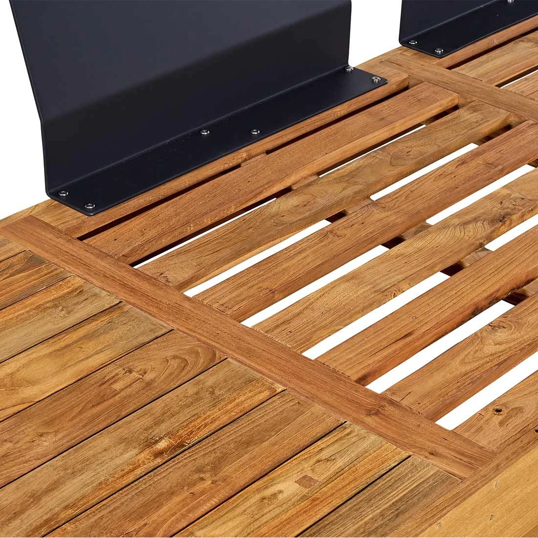 OUTLIV. Madrid Ecklounge 3-tlg. Teak Recycelt/Olefin Teak Recycelt/Grau