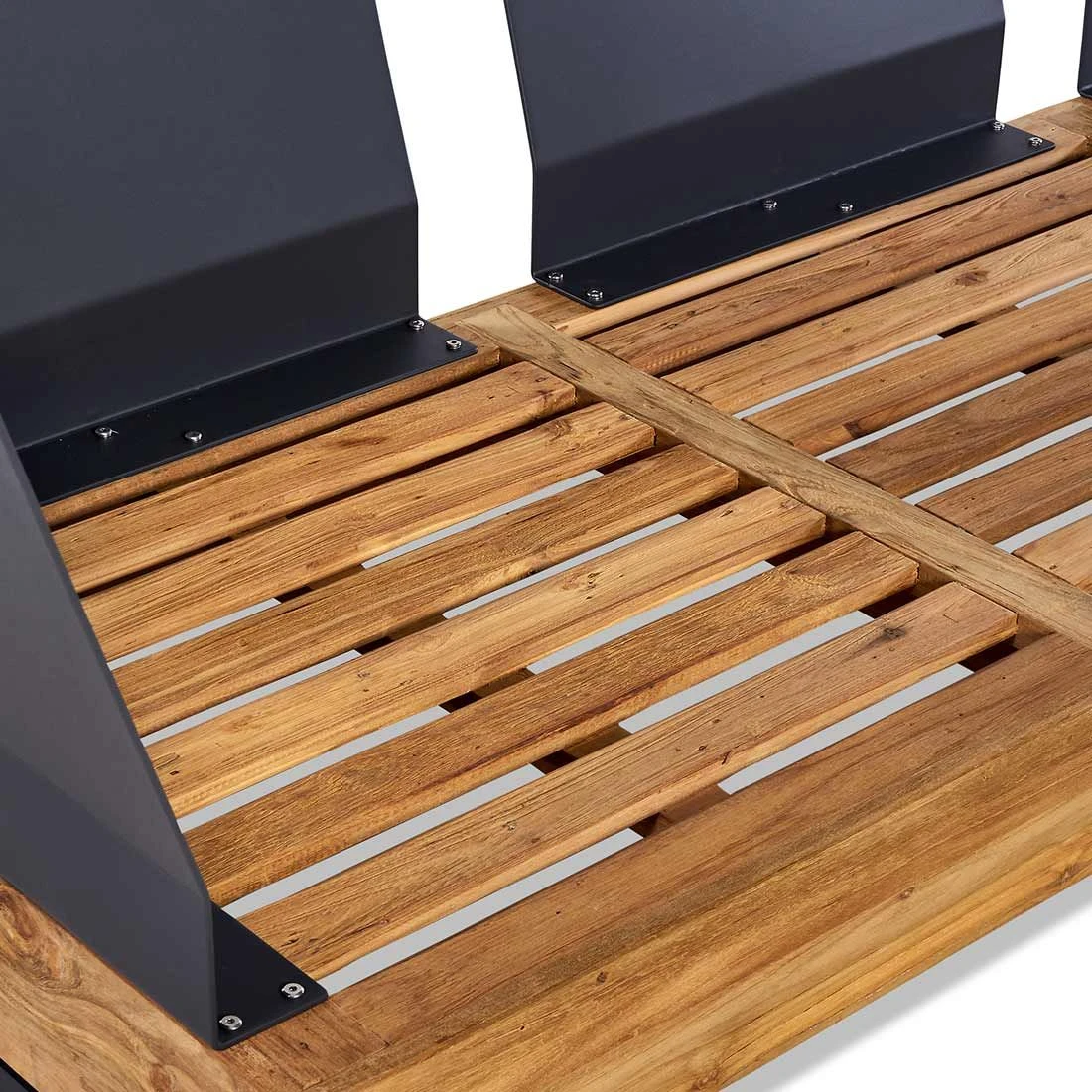 OUTLIV. Madrid Ecklounge 3-tlg. Teak Recycelt/Olefin Teak Recycelt/Grau