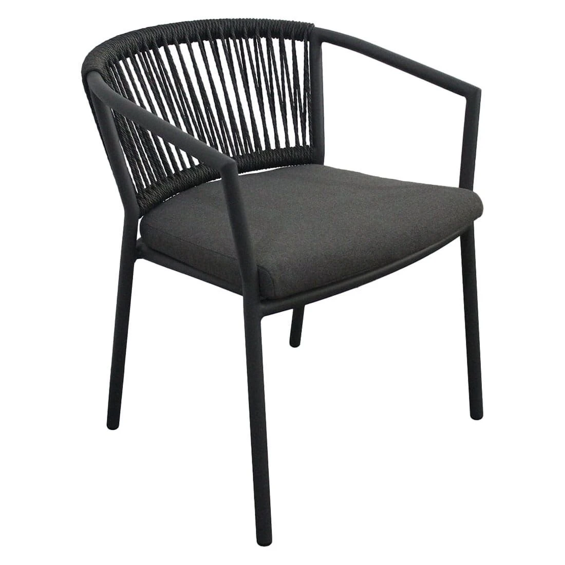 OUTLIV. Mata Gartenmöbelset 5-tlg. Tisch 160x90cm Anthrazit