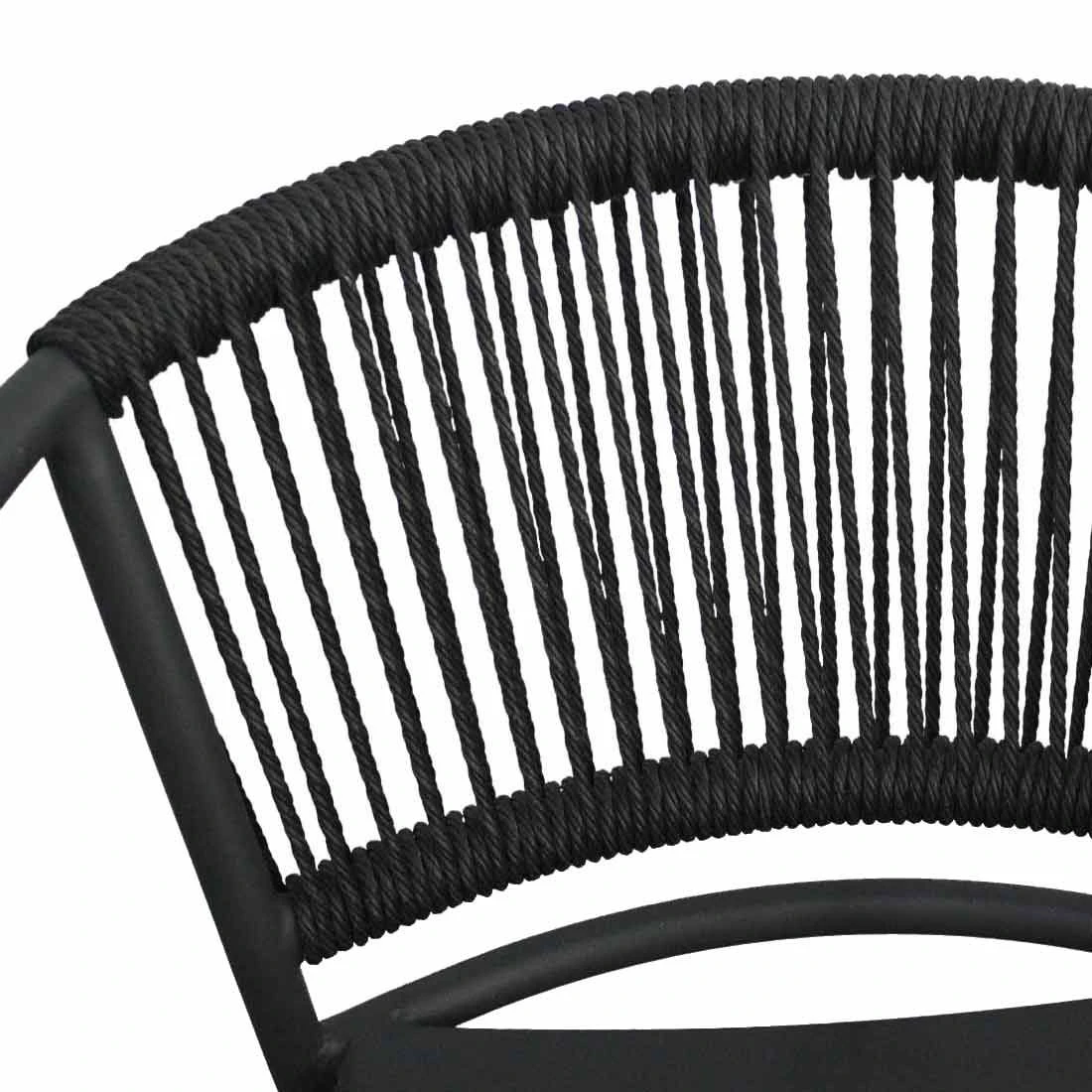 OUTLIV. Mata Gartenmöbelset 5-tlg. Tisch 160x90cm Anthrazit