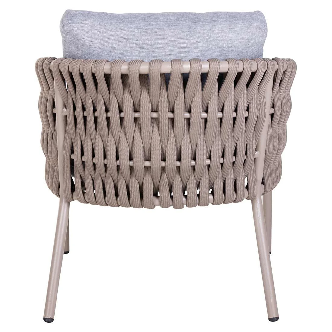 OUTLIV. Loungeset 5-tlg. Stahl/Rope Sand/Grau