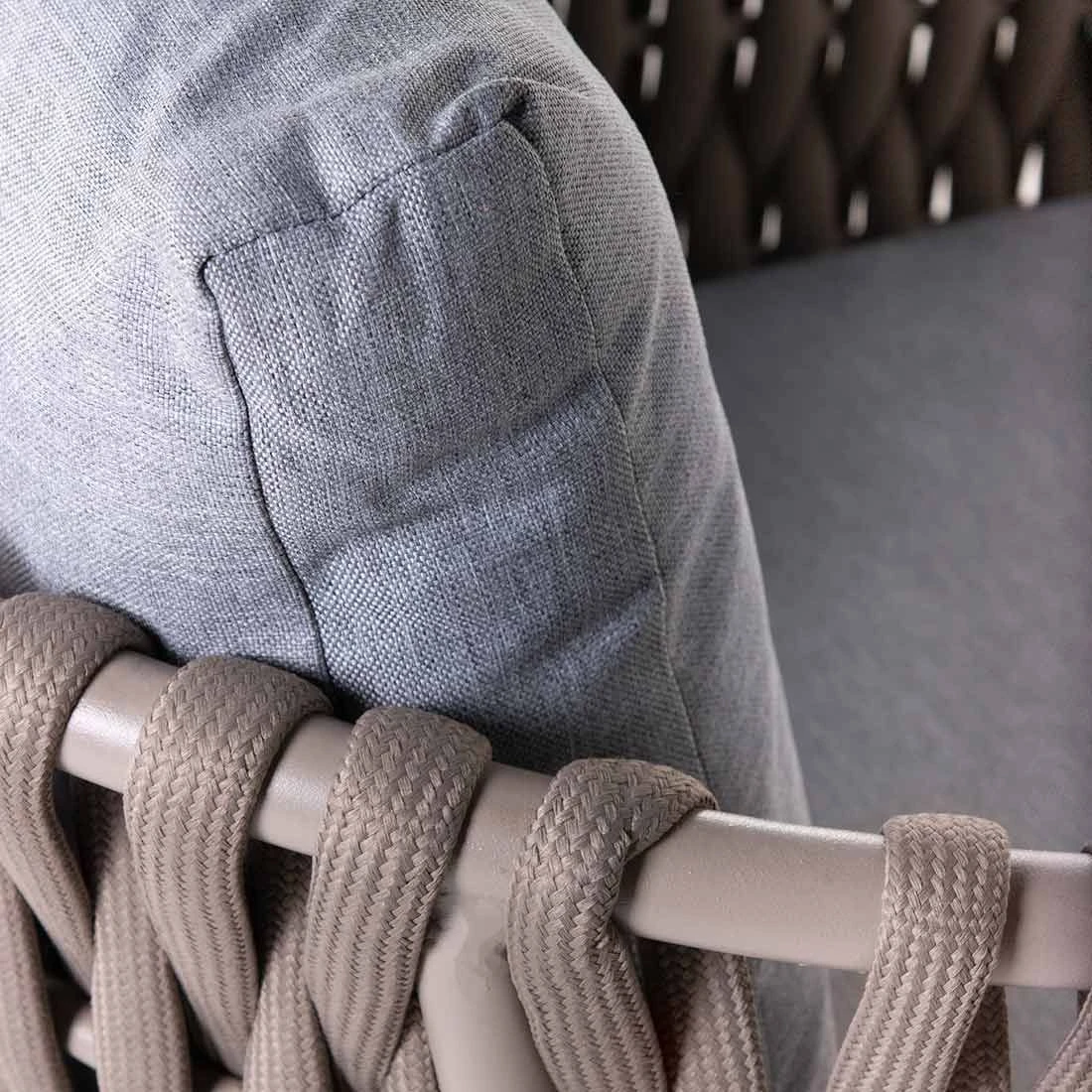 OUTLIV. Loungeset 5-tlg. Stahl/Rope Sand/Grau