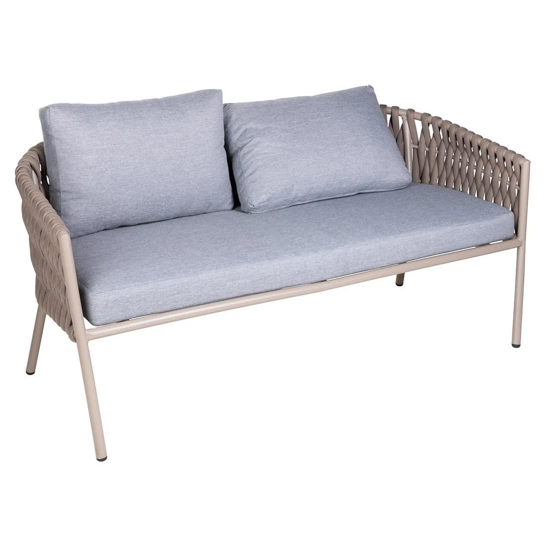 OUTLIV. Loungeset 5-tlg. Stahl/Rope Sand/Grau