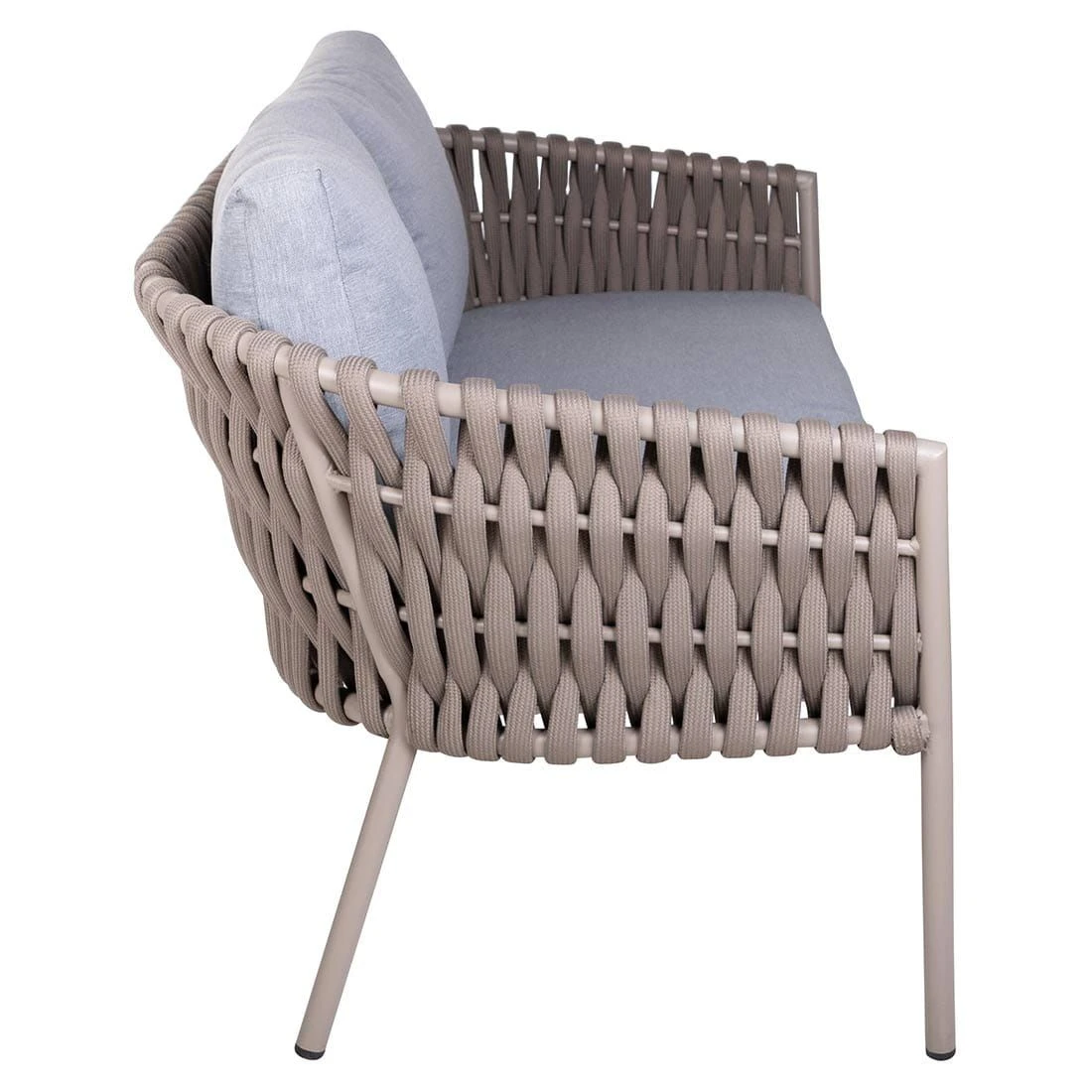 OUTLIV. Loungeset 5-tlg. Stahl/Rope Sand/Grau