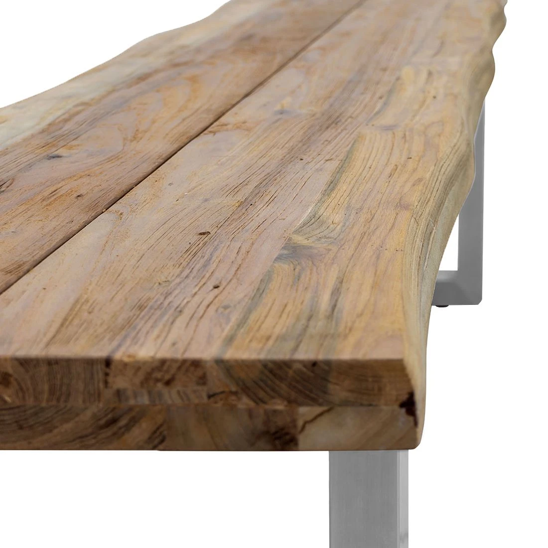 OUTLIV. Ascona Gartenbank 240m Edelstahl/Teak Teak Recycelt