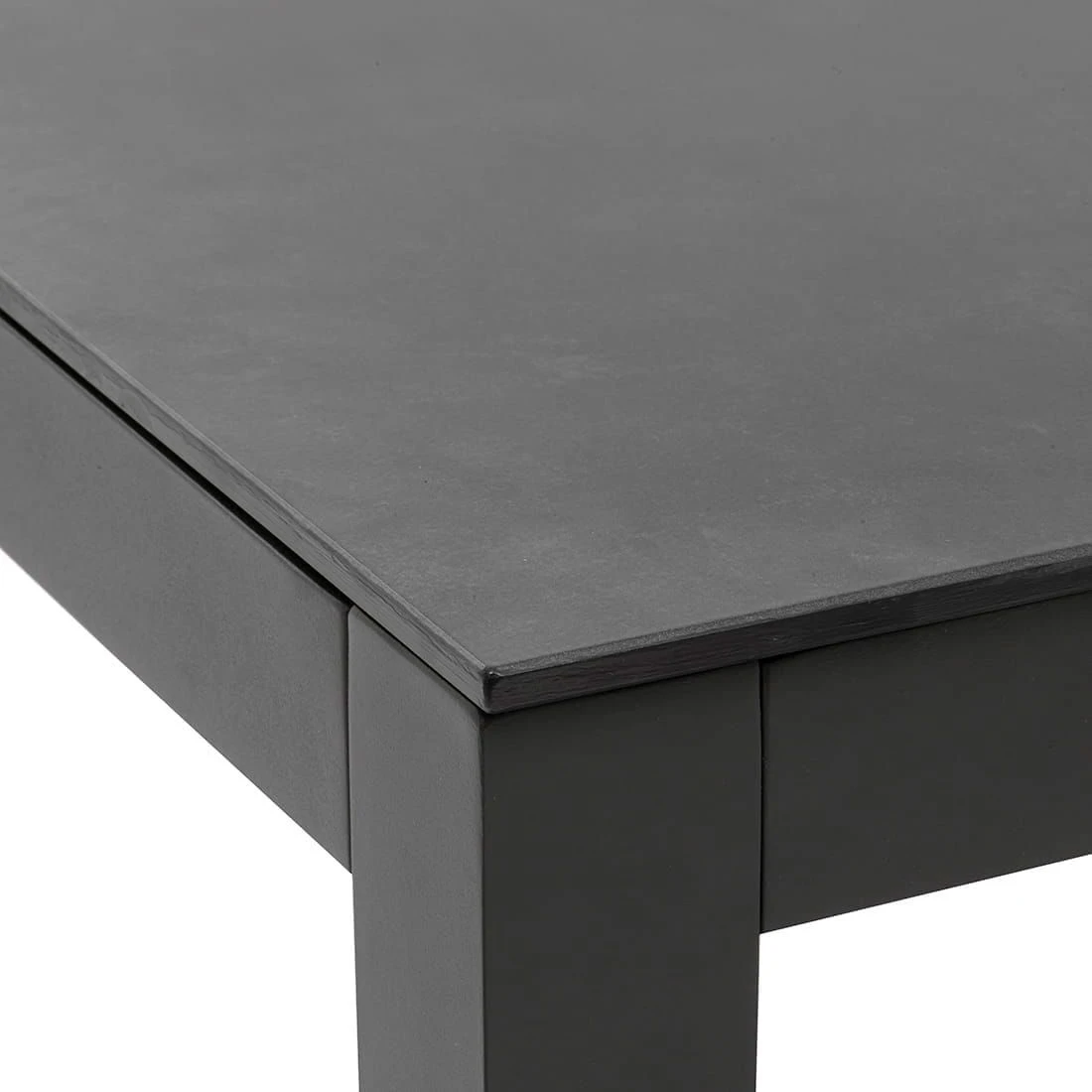 OUTLIV. Atlanta Gartenmöbelset 7-tlg. mit Tisch 220x100cm Anthrazit/Schwarz