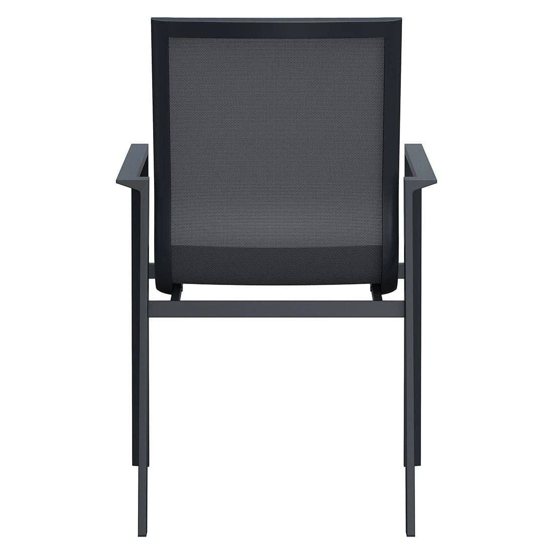 OUTLIV. Atlanta Gartenmöbelset 7-tlg. mit Tisch 220x100cm Anthrazit/Schwarz