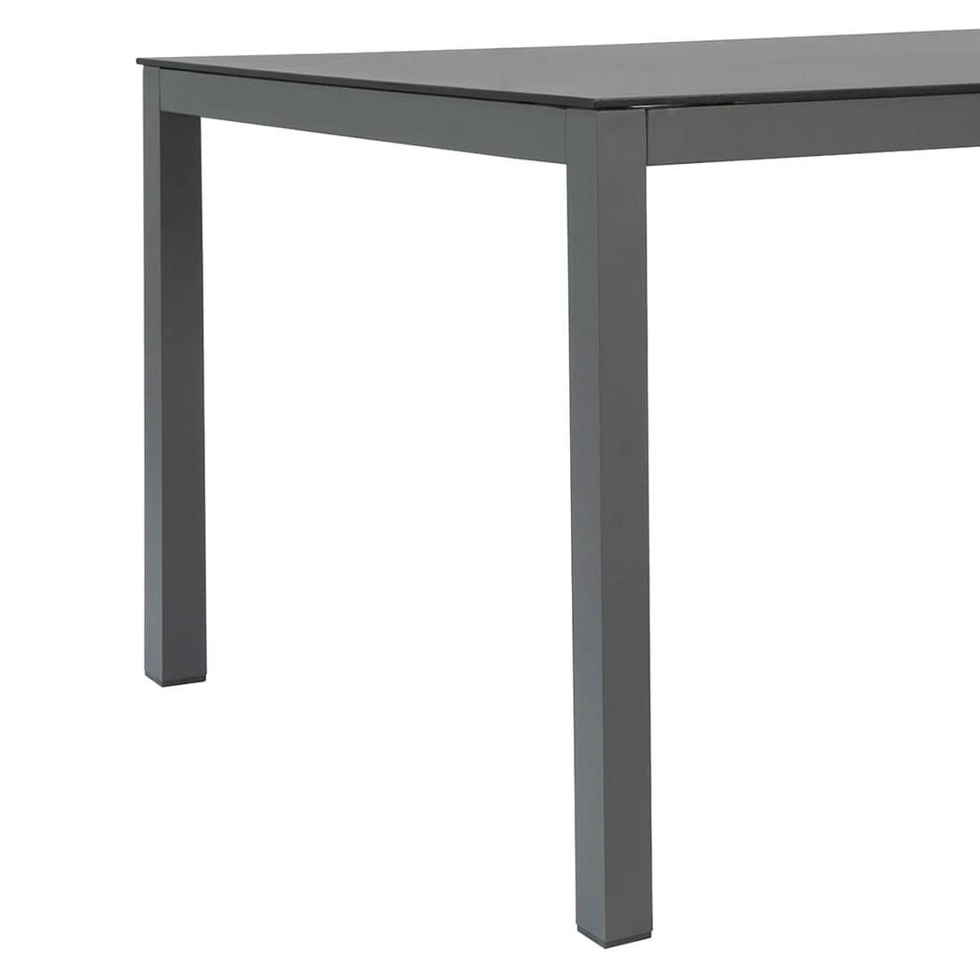 OUTLIV. Atlanta Gartenmöbelset 7-tlg. mit Tisch 220x100cm Anthrazit/Schwarz