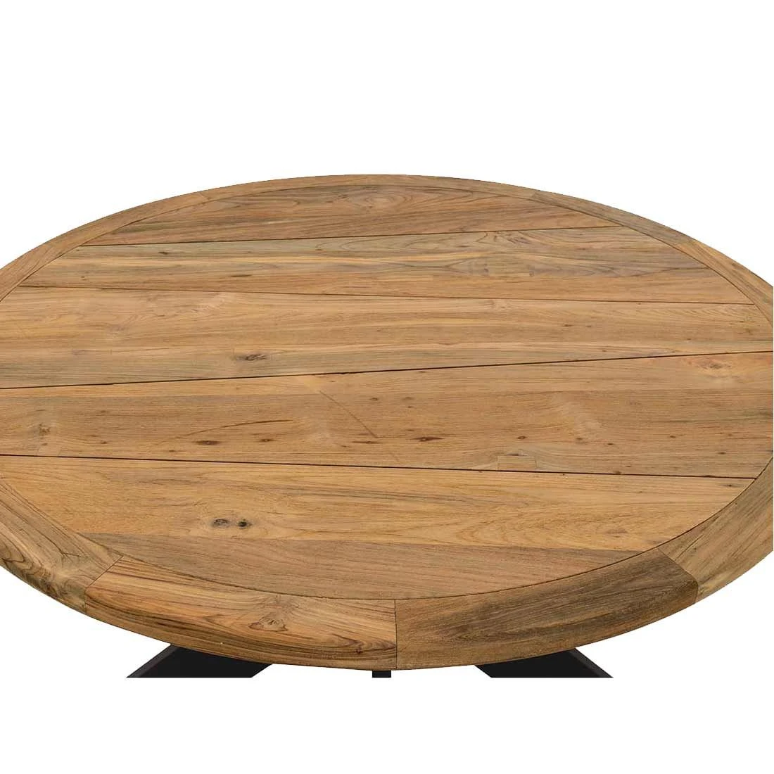 OUTLIV. Atlanta Gartentisch Ø150cm Aluminium/Teak Anthrazit/Teak Recycelt