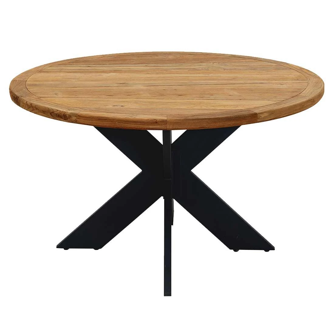 OUTLIV. Atlanta Gartentisch Ø150cm inkl. Drehteller Anthrazit/Teak Recycelt