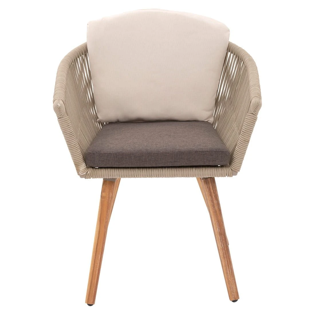 OUTLIV. Avarua Gartensessel Akazie/Gurt Taupe/Hellbraun