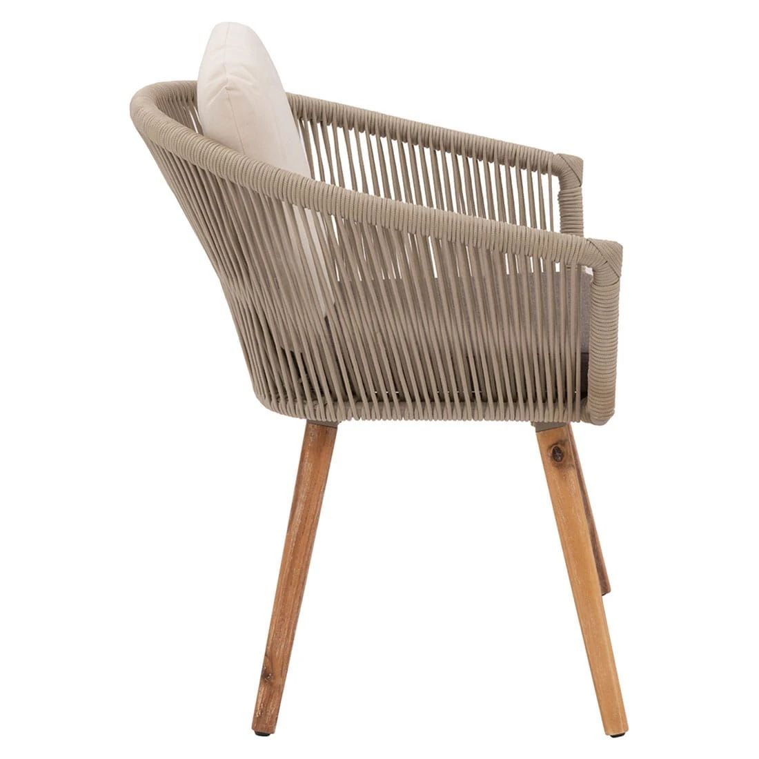 OUTLIV. Avarua Gartensessel Akazie/Gurt Taupe/Hellbraun