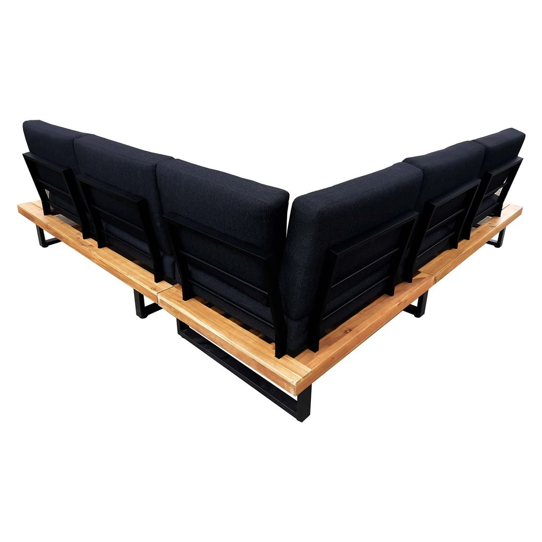 OUTLIV. Bahamas Ecklounge 4-tlg. Aluminium/Polyester Schwarz