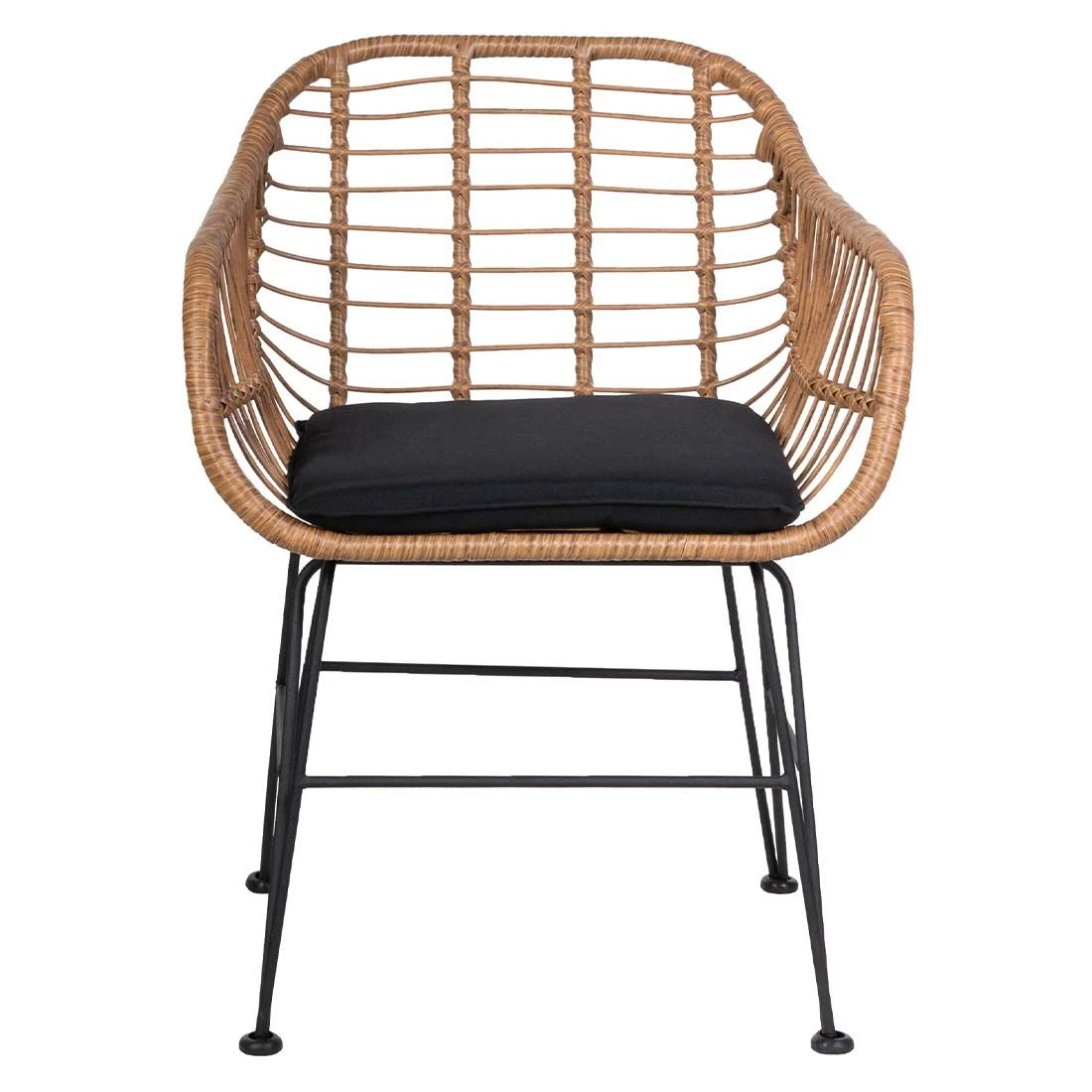 OUTLIV. Gartenmöbel-Set 3-teilig Stahl/Geflecht Natur